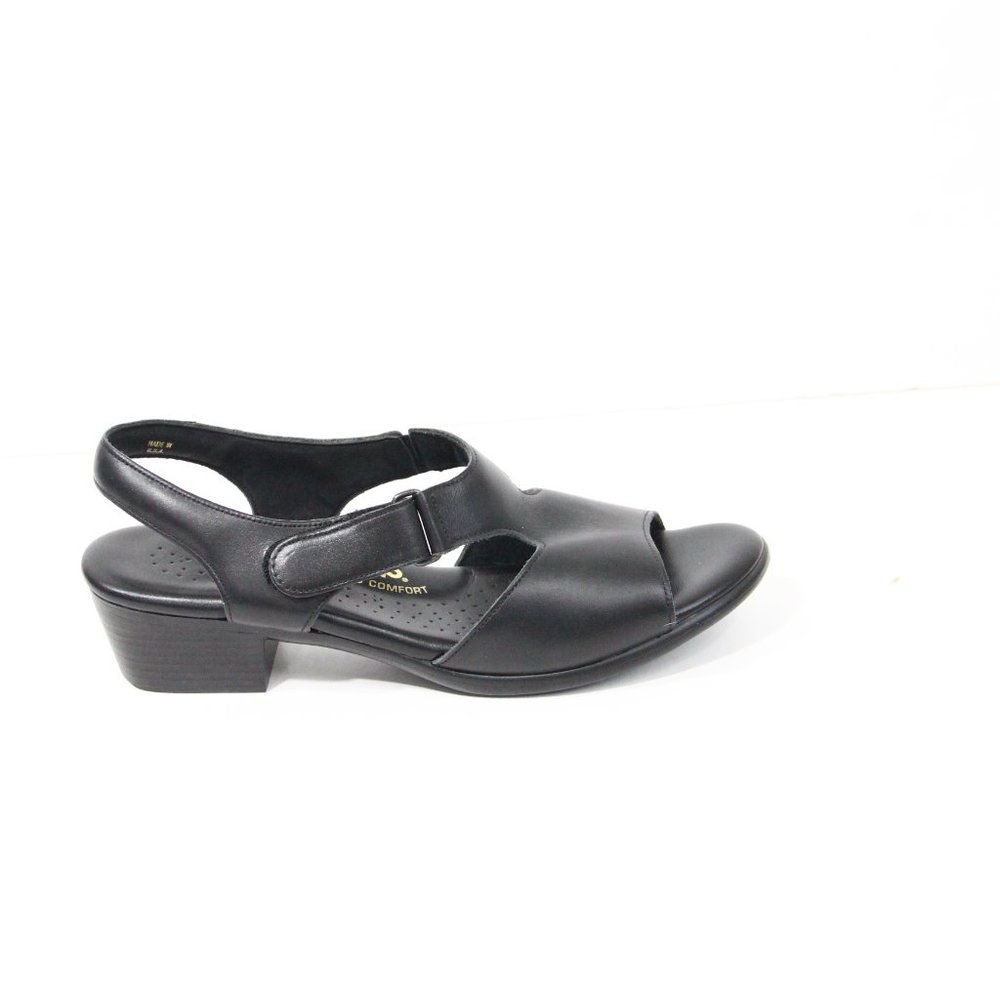 SAS Sandals Suntimer Heeled 8 slim Women Comfort Shoe Black Leather